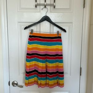 Albert Nipon vintage silk rainbow pleated skirt